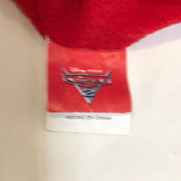 Disney Pixar Cars racing helmet shaped hat \ cap fleece one size 19" round - Picture 5 of 6